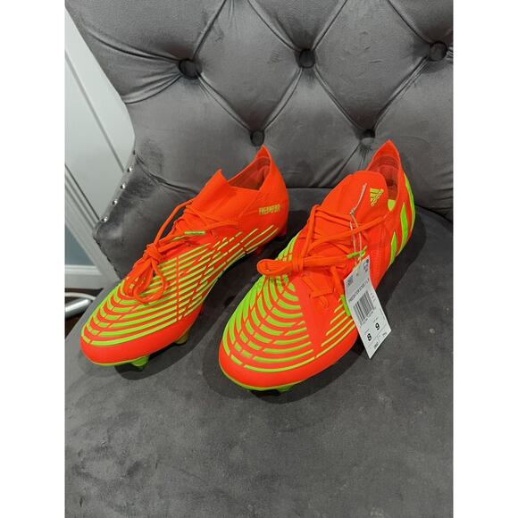 Adidas Predator Edge.1 SG Solar Red Football Boots Shoes Size US 8 GW1010 New - Picture 2 of 8